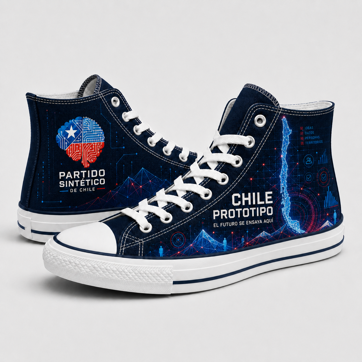 Chucks · Chile Prototipo — El futuro se ensaya aquí. Edición Partido Sintético de Chile.