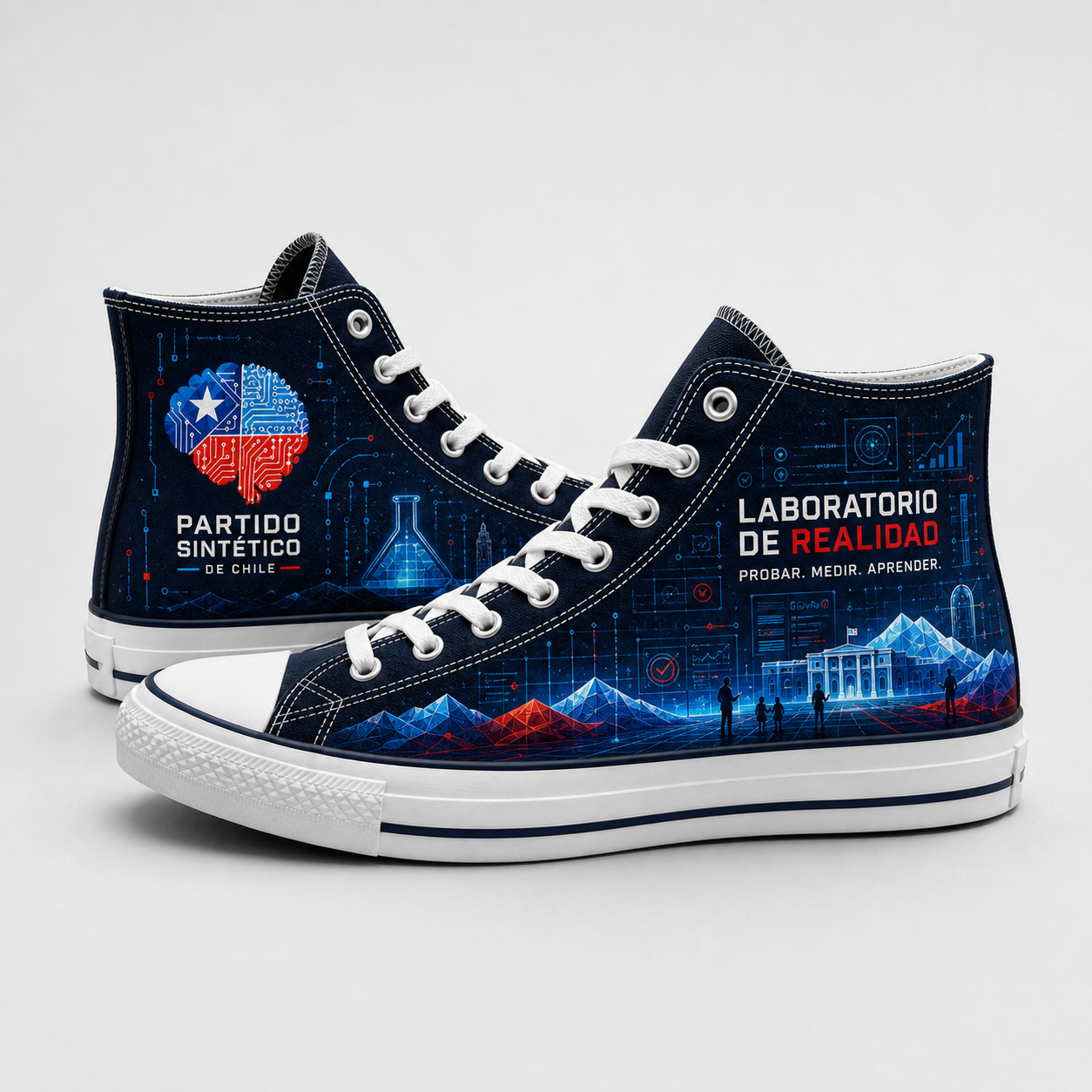 Chucks · Laboratorio de Realidad — Probar. Medir. Aprender.. Edición Partido Sintético de Chile.